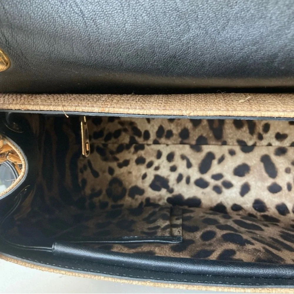 NWT Dolce & Gabbana raffia 30cm size with black π - Picture 3 of 12